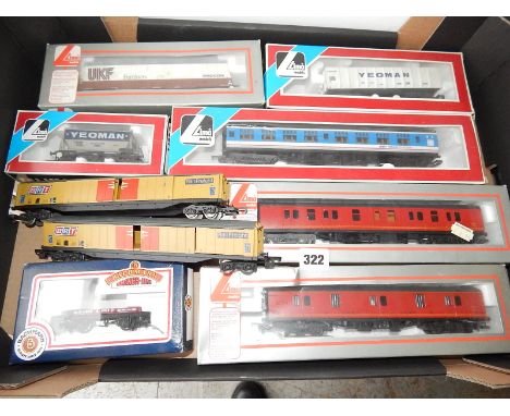 LIMA, 6 BOXED FREIGHT & PARCELS WAGONS PLUS 2 U/B BRT WAGONS & MAINLINE WAGONS