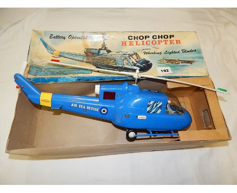 LOUIS MARK CHOP CHOP HELICOPTER WITH WHIRLING LIGHT BLADES HONG KONG CROWN COLONY