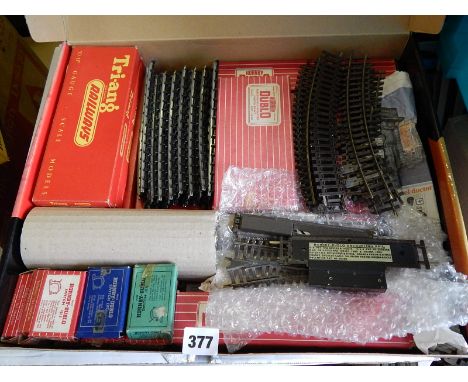 00 SCALE MOSTLY BOXED TRACK, HORNBY DUBLO 2R / 3R, ACCESSORIES, STRAIGHTS CURVES, TRIANG 4 PECO POINTS & LONG TRACK