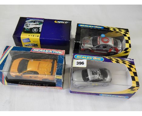 SCALEXTRIC C2486A SKODA FABIA WRC, C2391 MERCEDES CLK, C2193 DIABLO SV, C2506 AUDI TT