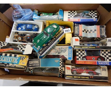 COLLECTION OF 15 BOXED CARS, VARIED ERA FROM TRIANG TO MINI MODELS, NEWER SCALEXTRIC MIXED BOXED & PT BOXED