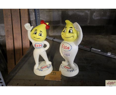 Two cast iron Esso money banks (199)