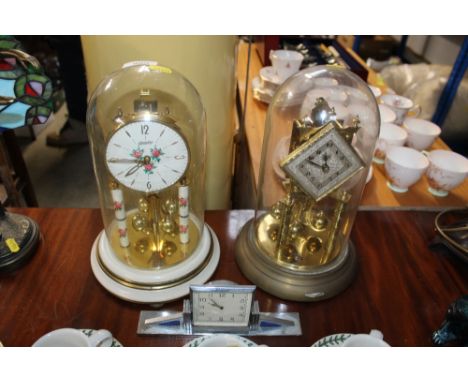 Two anniversary clocks and a Smiths mantel clock AF