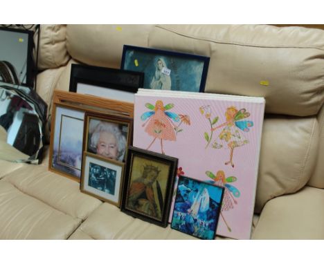 A quantity of various pictures and prints