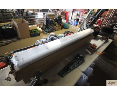 Two strip light fittings measuring  approx. 61" long