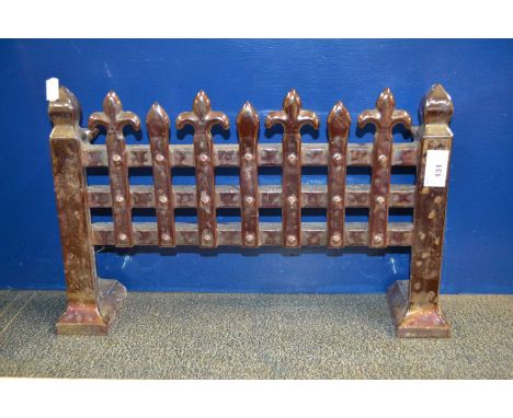 Lustre finish cast iron fire grate