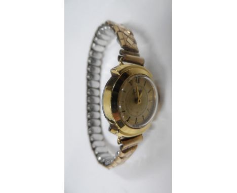 Ladies vintage "service" cocktail watch with metal strap 