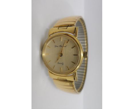 Yves Renard vintage ladies cocktail watch with 9ct gold casing 