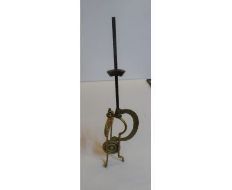 Antique metal metronome, possibly Italian. 