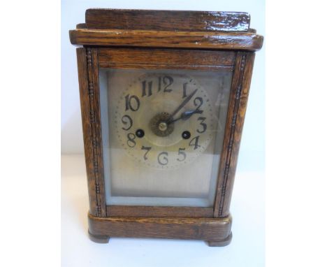 Fattorini "Buglar" wooden cased alarm clock, 