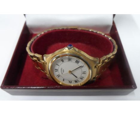 Ladies vintage Rotary wristwatch with gilt coloured strap, compete with original papers, links &amp; box 