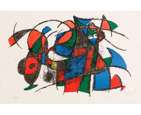 Joan Miro (1893-1983) SpanishLithographie II (1975)limited edition lithograph - number 11 from an edition of 80signed and num