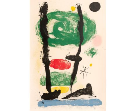 Joan Miro (1893-1983) SpanishLes Guetteurs (1964)lithograph in colours on Arches paper number 39 from an edition of 75signed 