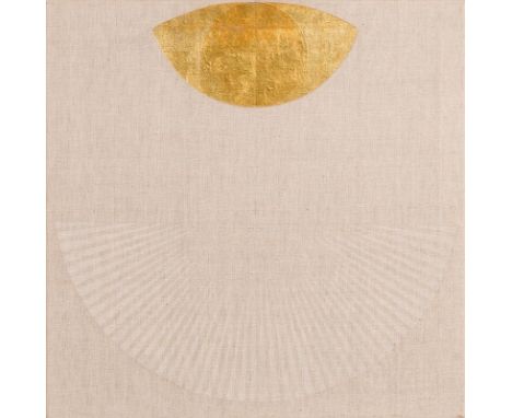 Patrick Scott HRHA (1921-2014)Gold Painting 4.92tempera and gold leaf on unprimed canvassigned, titled and dated '92 on rever