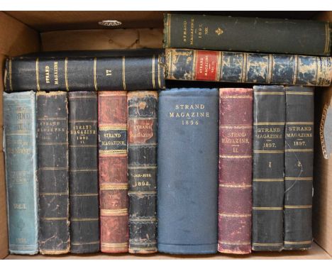 THE STRAND MAGAZINE. A broken run from vol 1 - vol 17, 1891-99. Various bindings, generally worn (12) (box)