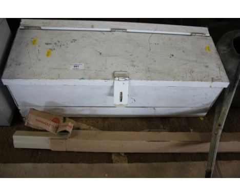 A metal tool box 