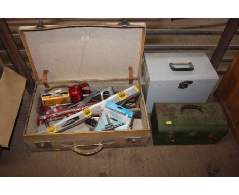 A case of tools; tool box and contents etc.