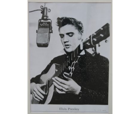 PETER BLAKE, Elvis Presley, limited edition print, numbered 41/95, signed to margin, framed and glazed. 48 x 68 cm.