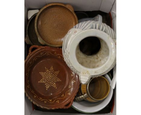 A quantity of pottery and porcelain, including Poole.