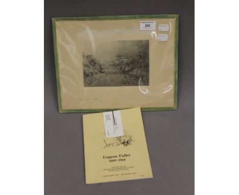 Eugene Fuller (1889-1968), a First World War print, Tanks on their Way to the Line, dated 1916; together with a 1978 exhibiti