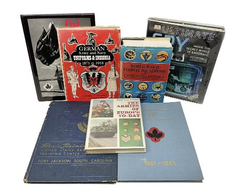 Four reference books of US Military interest comprising Basic Training US Army Training Center Infantry Fort Jackson, South C