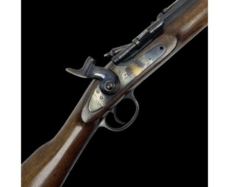 BSA & Co .577 Snider action rifle dated 1868, in re-finished condition, the 76cm (30") barrel with profuse ordnance stamps an