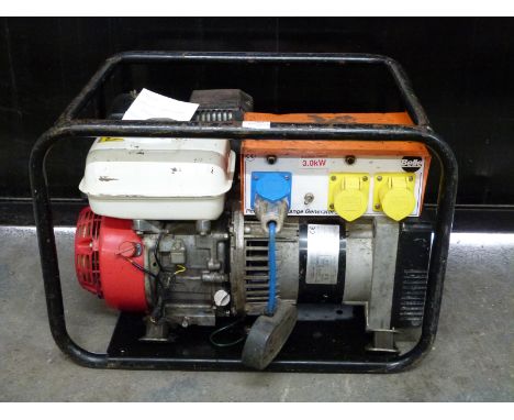 Belle Minigen 2000 petrol 3.0kW 240 and 110v generator with four stroke Honda engine
