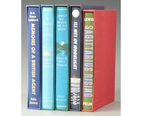 Patrick Leigh Fermor, Between the Woods and the Water (London, Folio Society, 2006).&nbsp; Full cloth printed and blocked wit