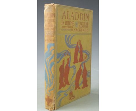 Arthur Ransome Aladdin and his Wonderful Lamp In Rhyme illustrated by Mackenzie, published Nisbet (1919) first edition 12 tip