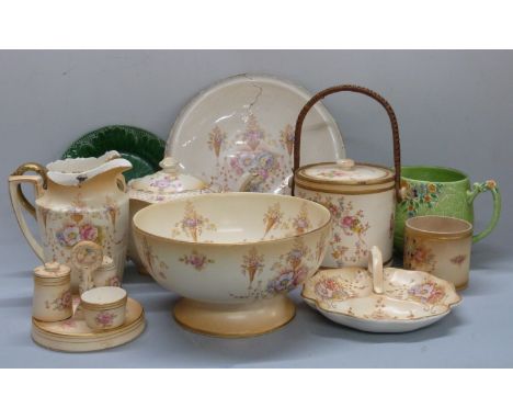 A large collection of Crown Devon ceramics including teapots and biscuit barrel, approximately 25 pieces&nbsp;