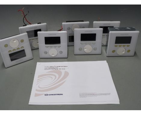 Crestron seven APAD wall mounted LCD controllers for Creston's Adagio home entertainment system, with manual