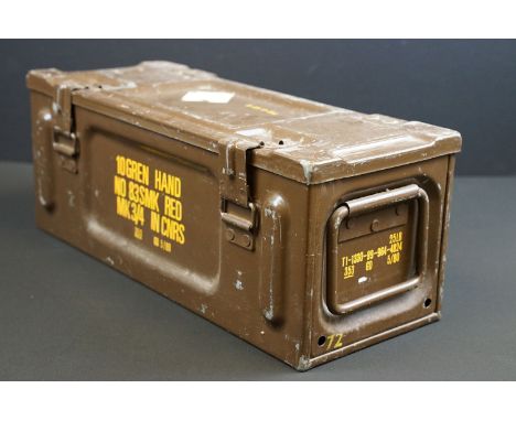 A British Hand Grenade ammunition box. 