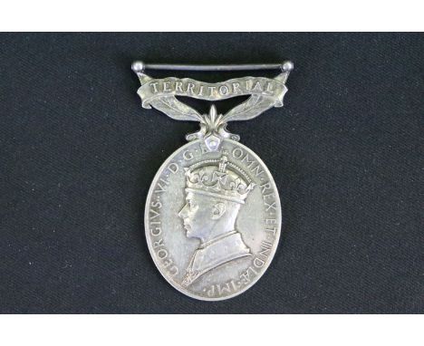 A British Full Size King George VI Territorial Medal, Correctly Named And Issued To T.5672902 DVR. R. LANG Of The Royal Army 