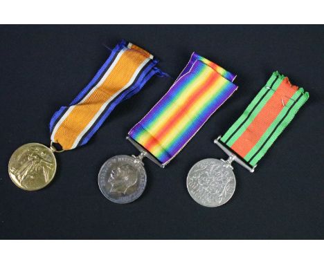 First World War full size British Service medals to include war medal and victory medal issued to 177856 F. Moore P.O. 1 R.N.