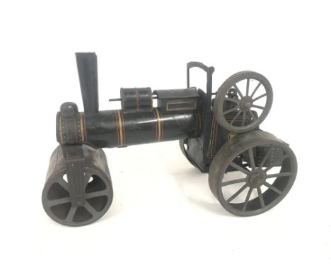 An Early 20th Century Tin Plate Clockwork Steam Roller by S. Gunthermann. Germany 1903.