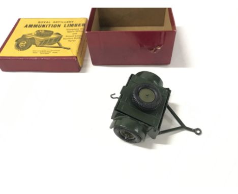 A Britains royal Artillery ammunition limber with box. Postage A