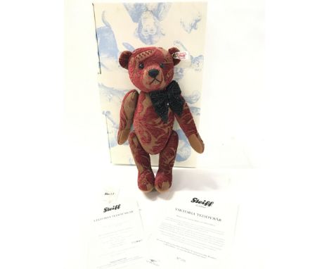A Boxed Steiff Viktoria Teddy Bear. 2011. With Certificate.