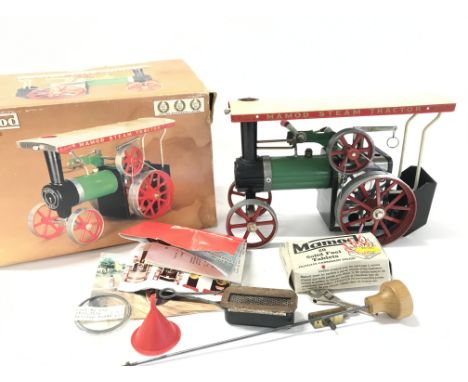 A Boxed Mamod Steam Tractor.