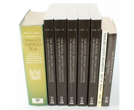 Two Naval & Military Press reprints and one other: 1. '1820 Royal Military Calendar or Army Service and Commission Book' (in 