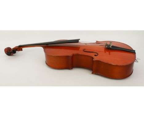 A modern quarter size cello (104 cm high)