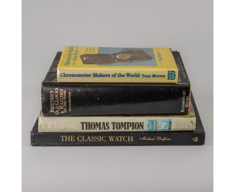 HOROLOGY - A SMALL GROUP OF BOOKS TO INCLUDETony Mercer, Chronometer Makers of the World, Colchester, 1991 F. J. Britten, Old