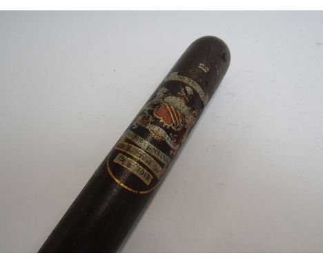 A vintage Manchester Special Constable truncheon, 40cm long 