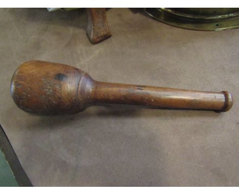 A hardwood blood letting tool