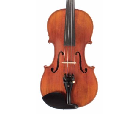 Contemporary viola, unlabelled, 15 1/2", 39.40cm, case