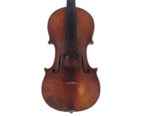 German violin by Neuner &amp; Hornsteiner, stamped N &amp; H below the button, 14 1/4", 36.20cm