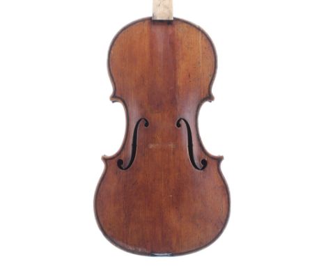 English violin by and labelled Made by George Craske (born 1795, died 1888) and sold by William E. Hill &amp; Sons, London, t