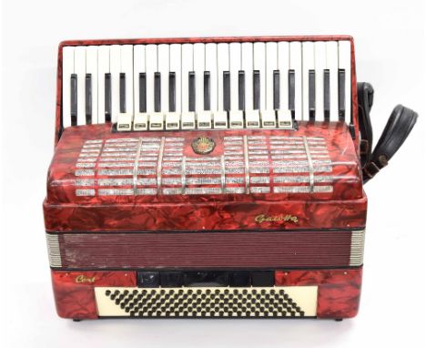 Gallota piano accordion, case
