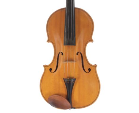 English viola by and labelled Dennis G. Plowright in Devizes, no. 33, 1969, 16 1/4", 41.30cm, case