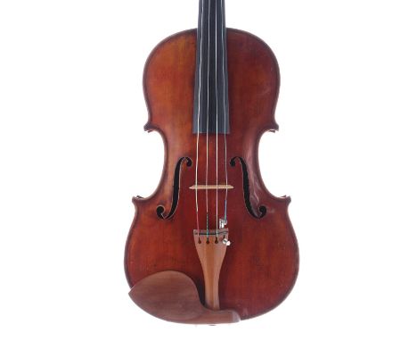 German viola by and labelled Louis Lowendall, fecit Dresdai. Anno 1885 and signed on the label, the two piece back of faint m