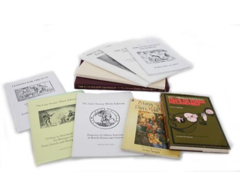 Selection of lute and early music books to include André Deutsch - Pills to Purge Melancholy, hardback book, Speight - Bawdy 
